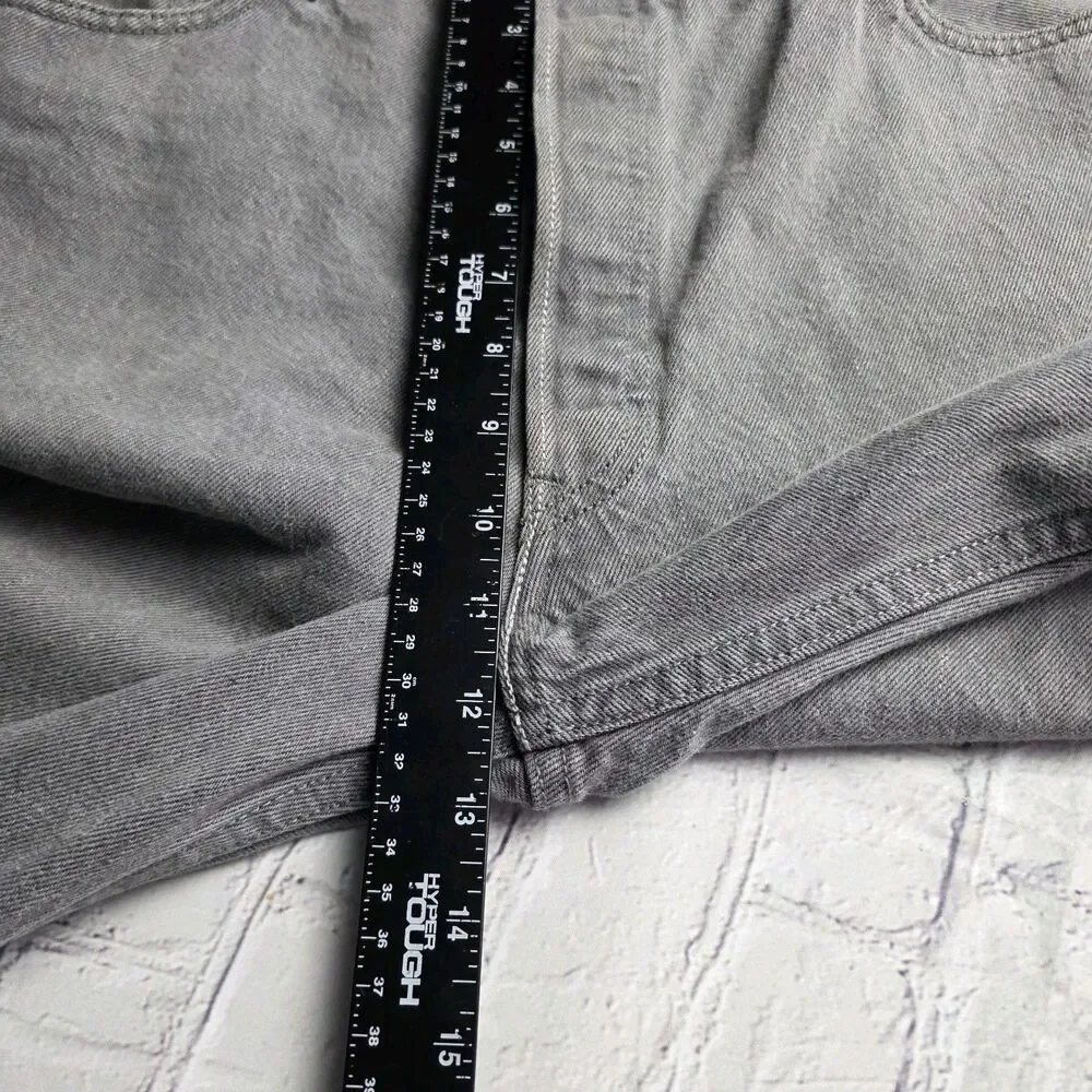 Vintage Levis 501xx Mens 38x34 Straight Leg Button Fly Gray Jeans Made in Mexico
